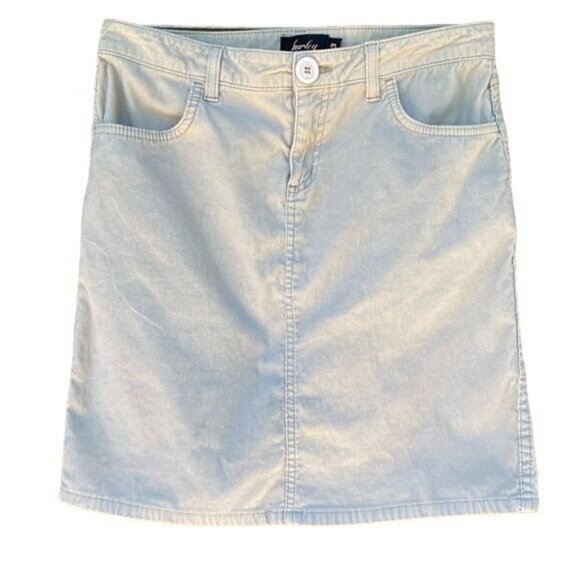 Hurley Dresses & Skirts - Vintage Hurley Corduroy Kaki Tan Y2K Skirt Size 3